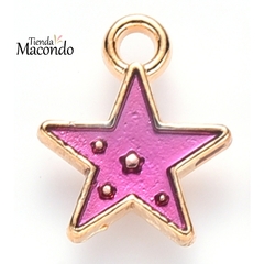 ESTRELLITA ESMALTADA ORQUIDEA (1 UNIDAD)