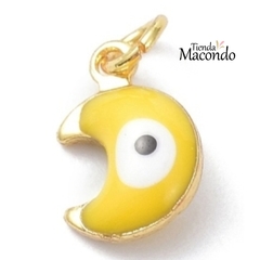 LUNITA CON OJO ENCHAPADO AMARILLO