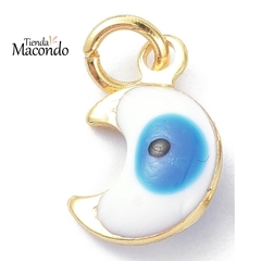 LUNITA CON OJO ENCHAPADO BLANCO