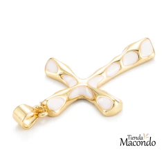 CRUZ ENCHAPADA GRANDE BLANCA (1 UNIDAD) - comprar online
