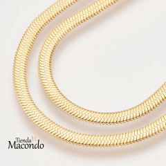 COLLAR SERPIENTE 2.5 CON CIERRE ENCHAPADA