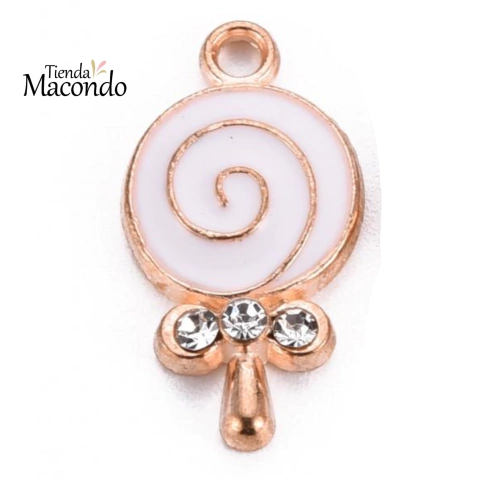 4 CHUPETINES CON ESTRAS ESMALTADO (4 UNIDADES)