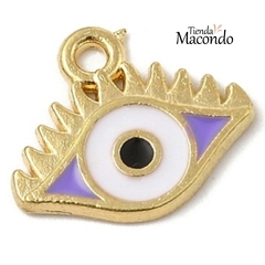 OJO LILA ESMALTADO (1 UNIDAD)
