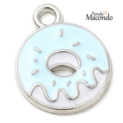 DONA PASTEL ESMALTADA CELESTE P (1 UNIDAD)