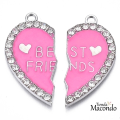 XL CORAZON AMIGAS CON ESTRAS PARA COMPARTIR (1 PAR)