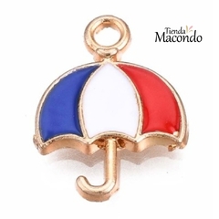 PARAGUAS AZUL ESMALTADO (1 UNIDAD)