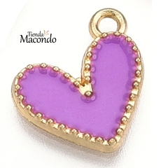 CORAZON ALE ESMALTADO LILA (1 UNIDAD)