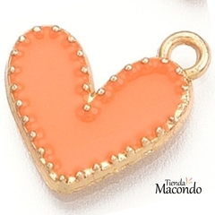 CORAZON ALE ESMALTADO NARANJA (1 UNIDAD)