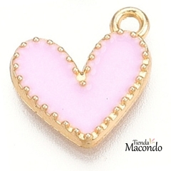 CORAZON ALE ESMALTADO ROSA (1 UNIDAD)