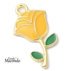 ROSA BELLA ESMALTADA AMARILLO (1 UNIDAD)