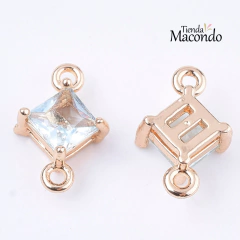 ROMBO CRISTAL FACETADO CONECTOR CIELO - comprar online