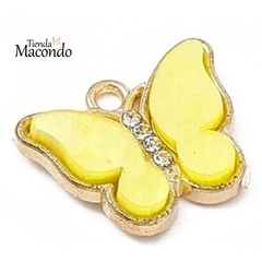MARIPOSA NACAR ESTRAS AMARILLA D (1 UNIDAD)