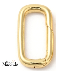 MOSQUETON RECTANGULO 20X10 ENCHAPADO ORO