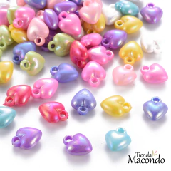 CORAZONCITOS COLOR NACARADOS (10 Grs)