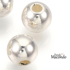 10 BOLITAS PLATEADAS 12mm Acrilico ABS (10 unidades) CHUNKY - comprar online