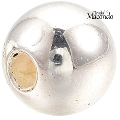 10 BOLITAS PLATEADAS 12mm Acrilico ABS (10 unidades) CHUNKY