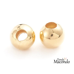 BOLITAS SEPARADOR ACERO DORADAS 8mm (1 Unidad) - comprar online