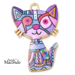 GATITO PATCHWORK ESMALTADO (1 UNIDAD) XL
