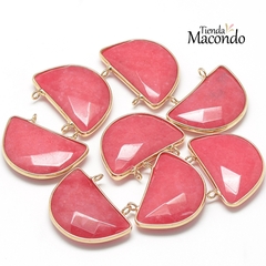 SEMICIRCULO JADE NATURAL GRANDE CORAL (1 UNIDAD)