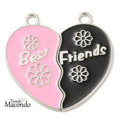 XL CORAZON AMIGAS PARA COMPARTIR (1 PAR)