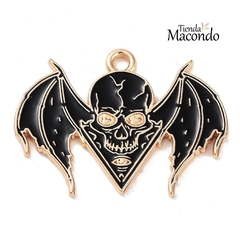 XL MURCIELAGO CALAVERA ESMALTADA (1 UNIDAD)