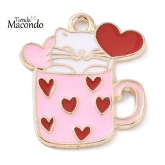 TAZA GATUNA ESMALTADA (1 UNIDAD)