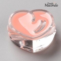 CORAZON ACRILICO PASANTE (1 UNIDAD) Rosa - comprar online