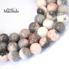 TIRA JASPE CEBRA NATURAL 4 mm (1 Tira)