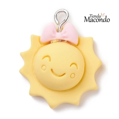 DIJE RESINA SOL FELIZ (1 UNIDAD)