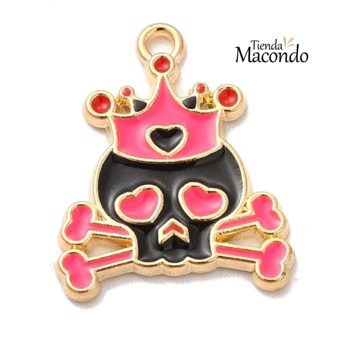 4 CALAVERAS CORONA ESMALTADA (4 UNIDADES)