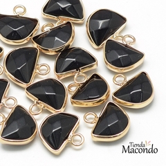 SEMICIRCULO JADE NEGRO (1 UNIDAD)