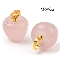 MANZANA PIEDRA CRISTAL CUARZO ROSA (1 unidad)