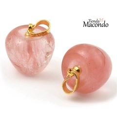 MANZANA PIEDRA CRISTAL CUARZO CEREZA (1 unidad)