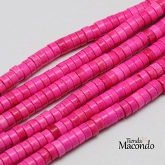 DISCOS TURQUESA SINTETICA FUCSIA 6X3 (1 Tira)