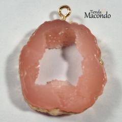 RODAJA PIEDRA DRUZY AGATA ROSA (1 UNIDAD) en internet