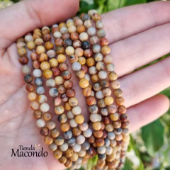 TIRA AGATA LOCA 4 mm (1 Tira) - Tienda Macondo