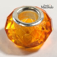 DIJE DONA CRISTAL FACETADA NARANJA (1 unidad)