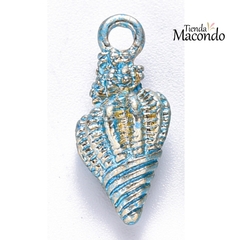CARACOLA ESMALTADA CELESTE (1 UNIDAD)