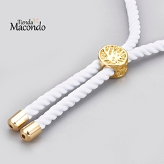 CORDON PARA PULSERA ENCHAPADO Y ALGODON BLANCA - comprar online