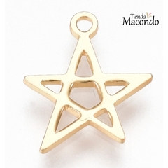 ESTRELLA PENTAGRAMA ENCHAPADA - comprar online