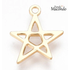 ESTRELLA PENTAGRAMA ENCHAPADA - comprar online
