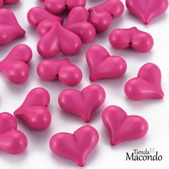 SUPER CORAZON ACRILICO FUCSIA (1 unidad)