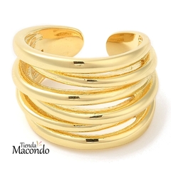 ANILLO MULTILINEAS ENCHAPADO