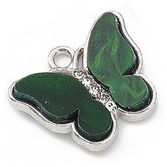 MARIPOSA NACAR ESTRAS VERDE P (1 UNIDAD)