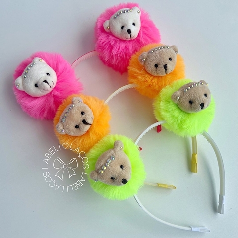 Pompom neon urso