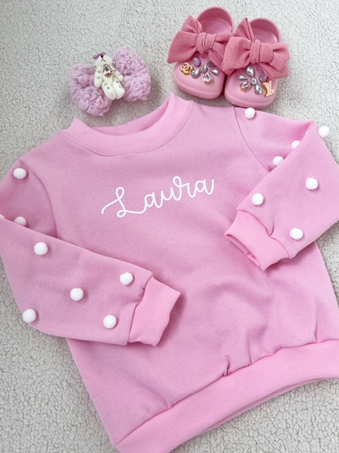 moletom rosa personalizado