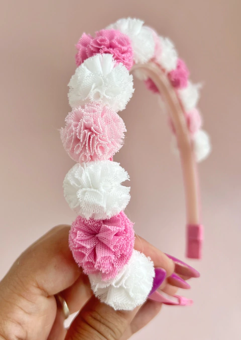 tiara pompom do coelho