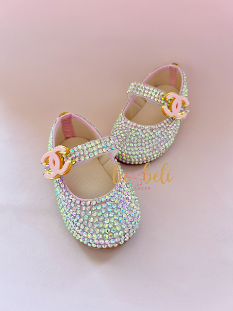 Sapatilha cristal Swarovski