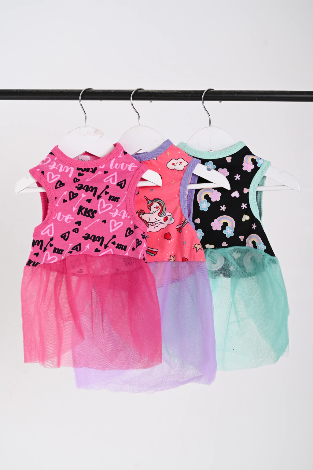 VESTIDO MUSCULOSA C/TULL