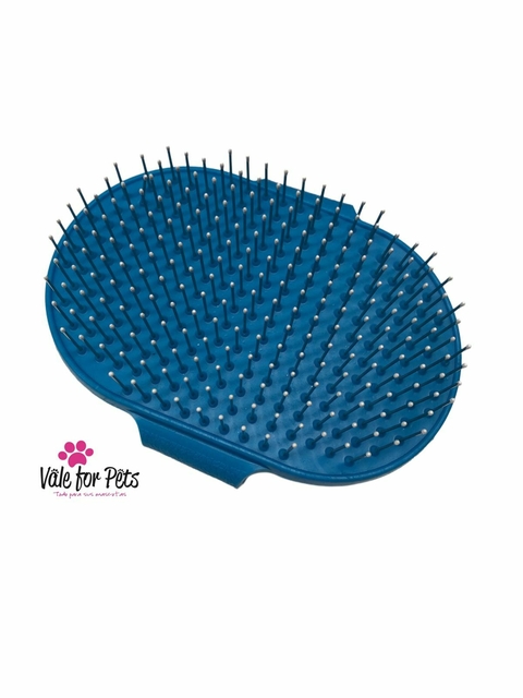 MANOPLA GOMA CON PEINE METAL (12 CM LARGO)
